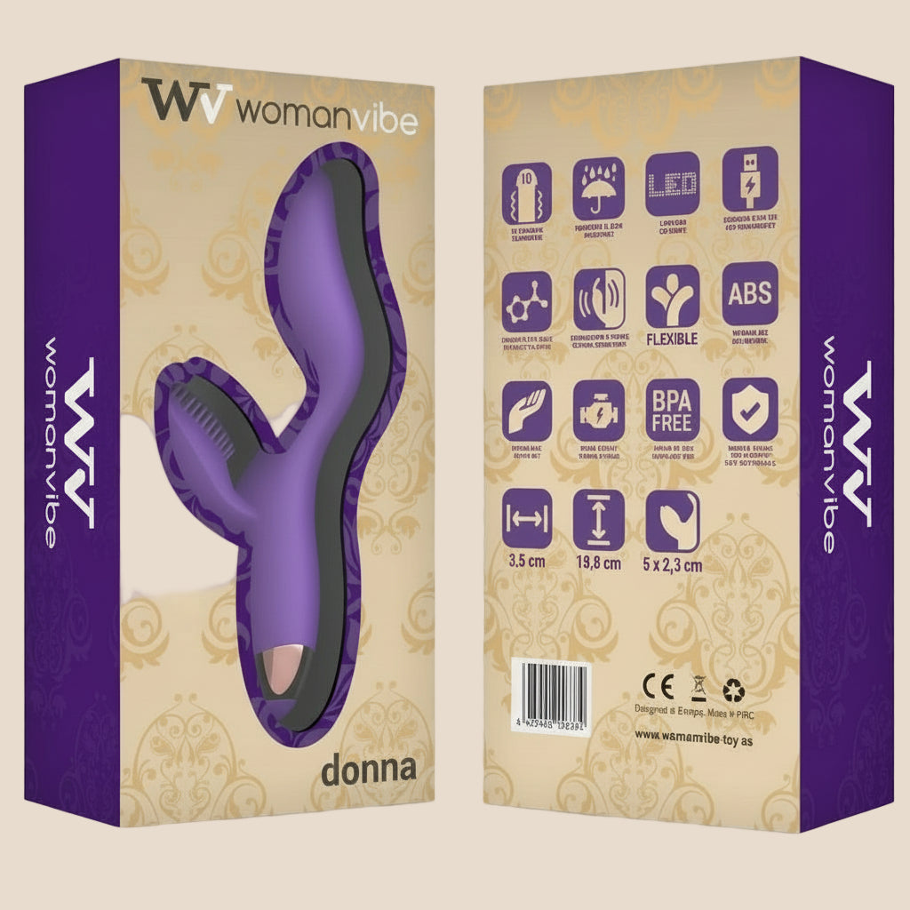 WOMANVIBE - DONNA VIBRADOR DE SILICONE RECARREGÁVEL-1