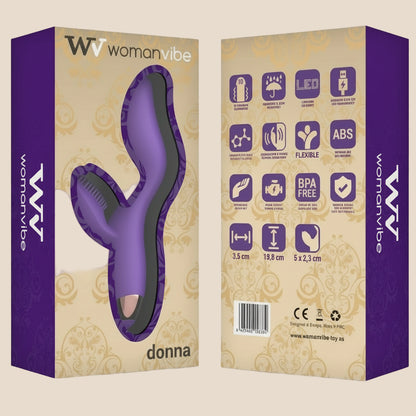 WOMANVIBE - DONNA VIBRADOR DE SILICONE RECARREGÁVEL-1